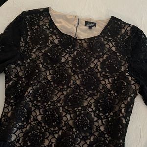 Lace open back dress